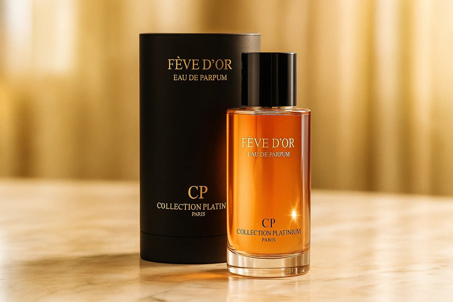 CP Collection Platinium Fève D'Or Eau de Parfum pour Femme 50 ml