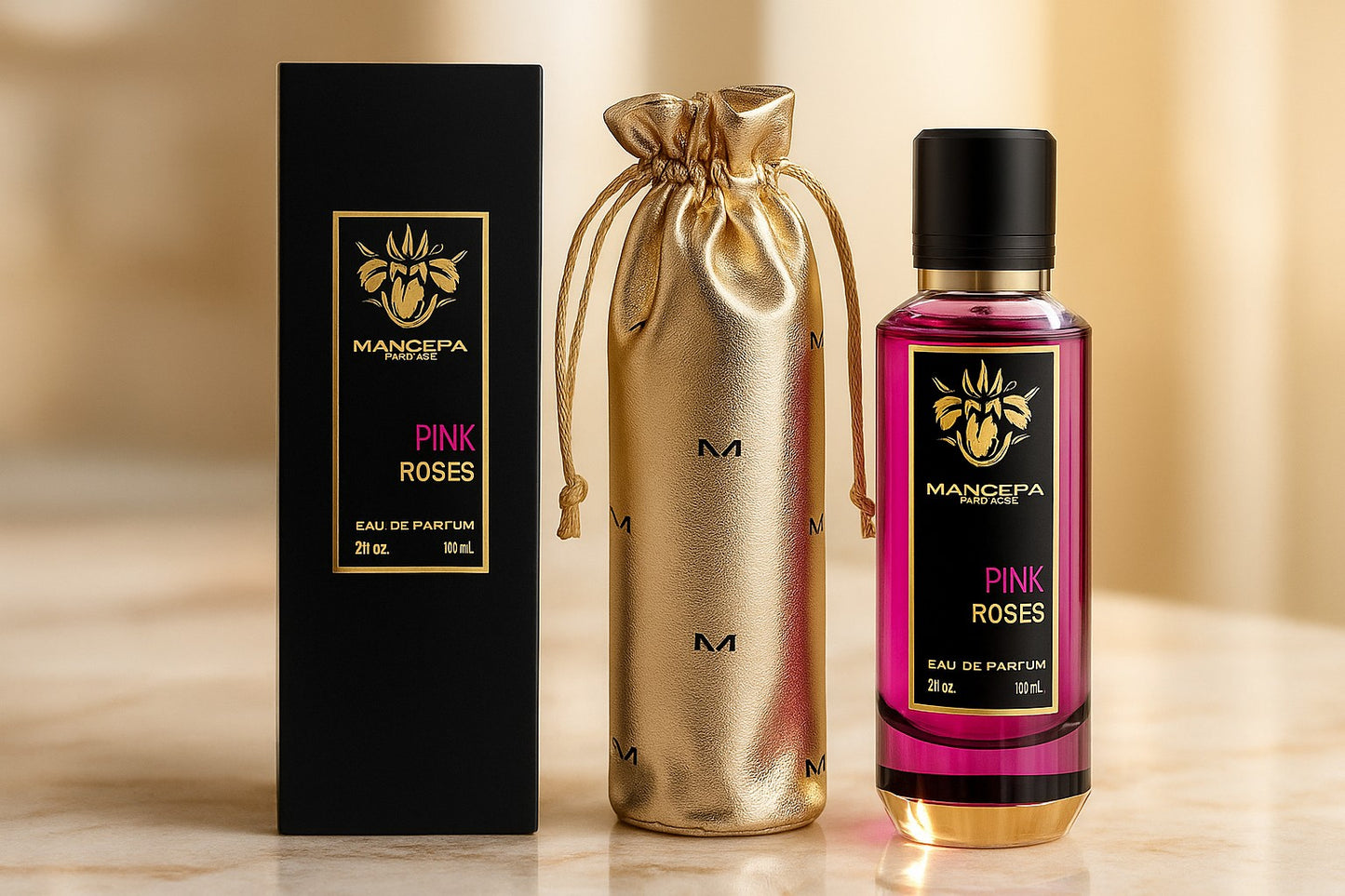 Mancera Pink Roses Eau de Parfum for Women 60 ml